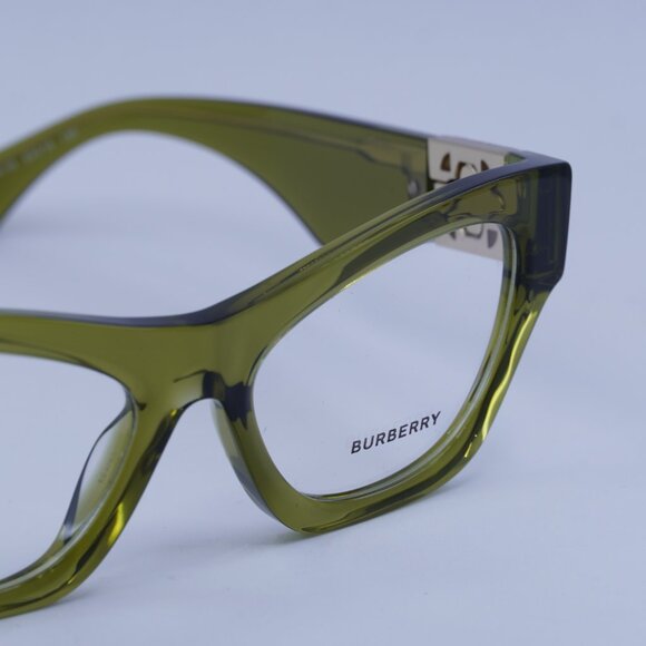 Burberry BE2405U 4118 Eyeglasses Green 53mm Cat Eye Frame - Picture 2 of 10